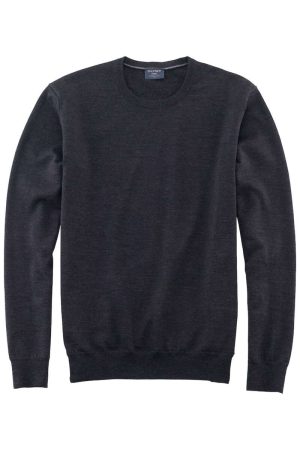 OLYMP Trui ronde halsgrafiet, Effen