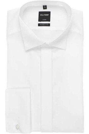 OLYMP Soiré Modern Fit Gala shirt wit, Effen
