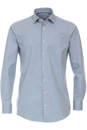 Venti Jerseyflex Modern Fit Jersey shirt lichtblauw, Effen
