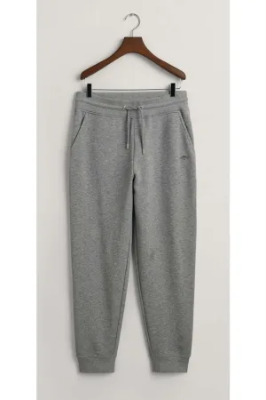 GANT Regular Fit Sweatpants grijs, Effen