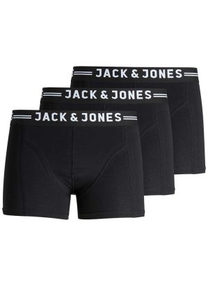 Jack & Jones Male Ondergoed Sense Trunks 3-pack Noos