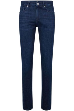 BOSS Delaware Slim Fit Jeans Marine, Effen