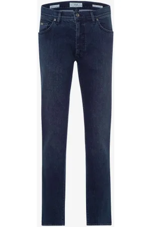 Brax Modern Fit Broek donkerblauw, Effen