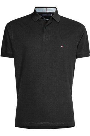 Tommy Hilfiger Regular Fit Polo shirt Korte mouw zwart