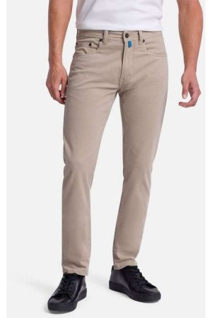 Pierre Cardin Antibes Slim Fit Broek kaki, Effen