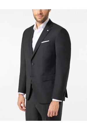 Pierre Cardin Grant Regular Fit Jas zwart, Melange