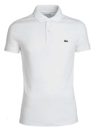 Lacoste Slim Fit Polo shirt Korte mouw wit