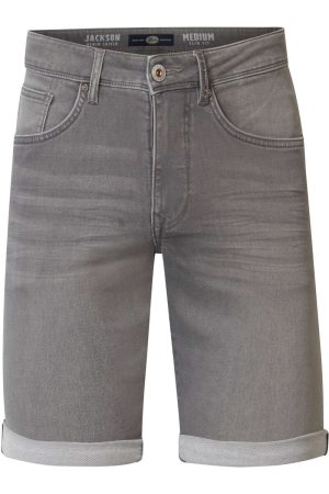 Petrol Industries Slim Fit Korte jeans grijs, Effen