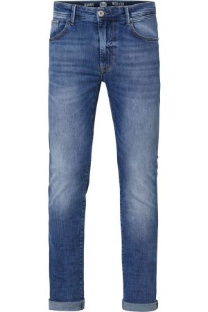 Petrol Industries Slim Fit Jeans blauw, Effen