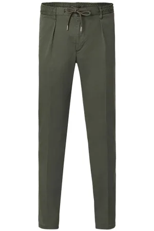 Profuomo Regular Fit Chino army, Effen