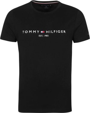 Tommy Hilfiger Logo T-shirt Zwart