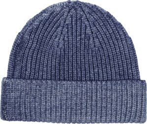 Profuomo Muts Wol Donkerblauw –