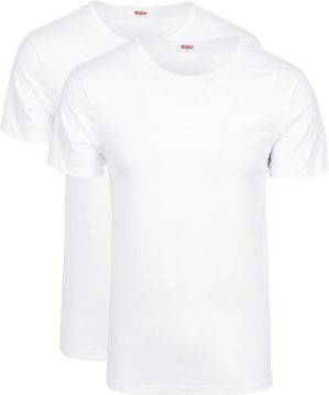 Levi’s T-shirt Ronde Hals Wit 2Pack