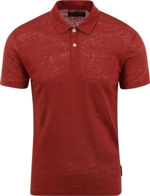 Marc O’Polo Poloshirt Linnen Rood
