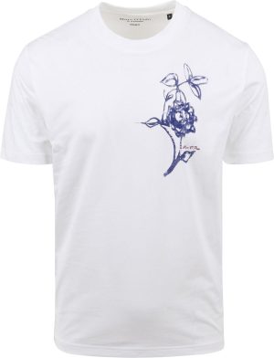Marc O’Polo T-Shirt Bloem Wit