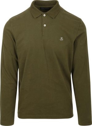 Marc O’Polo Poloshirt Lange Mouwen Groen