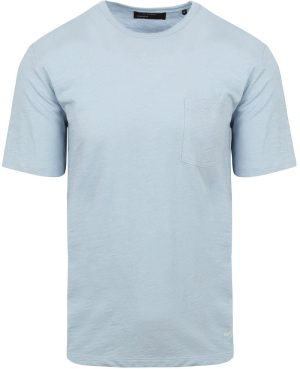 Marc O’Polo T-Shirt Slubs Lichtblauw