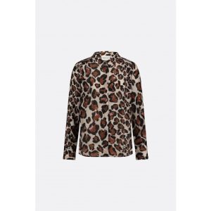 Fabienne Chapot – Zwart Blouse panterprint Zwart
