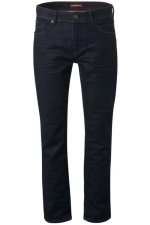 No Excess Regular Fit Jeans donkerblauw, Effen