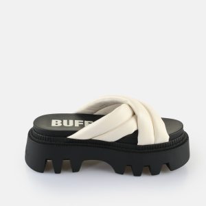 DamesSandalen Buffalo Flora Cross Quilt – Vegan Nappa