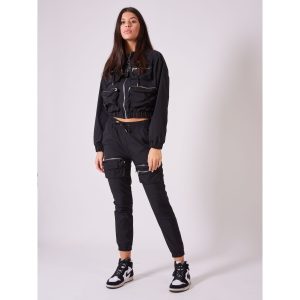 Damesjas Project X Paris met capuchon en reliëfzakken