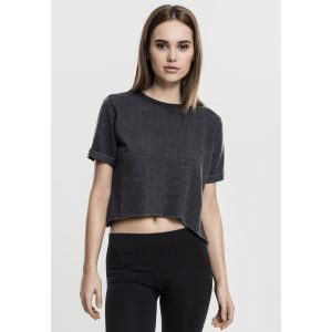 Dames T-shirt Urban Classic burnout leeve crew