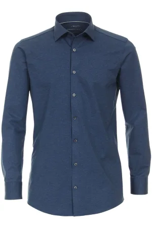 Venti Jerseyflex Modern Fit Jersey shirt blauw, Effen