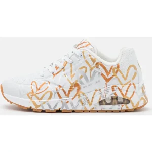 Skechers 155523/wtgd uno metallic love white/gold