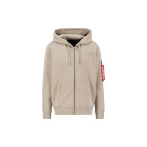 Hooded sweatshirt met rits Alpha Industries Back Print