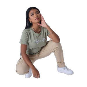 Dames t-shirt met geborduurd logo Project X Paris Basic