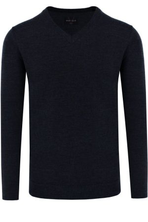 Marvelis Trui V-halszwart, Effen