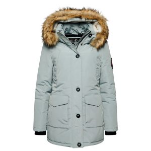 Dames parka met nepbont capuchon Superdry Everest