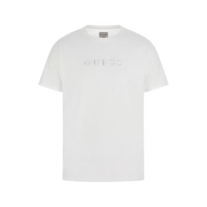 Geborduurd T-shirt Guess Classic Pima