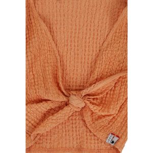 Looxs Revolution Zomer knoop vestje abricot voor meisjes in de kleur