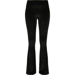 Dames legging met hoge taille Urban Classics velvet boot