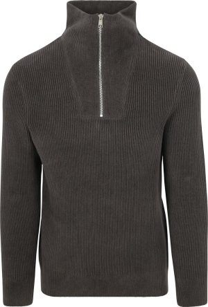 Marc O’Polo Half Zip Trui Antraciet