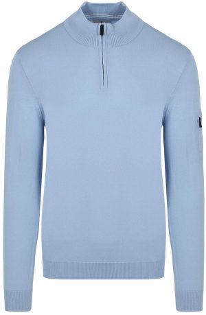 Suitable Race Half Zip Trui Lichtblauw