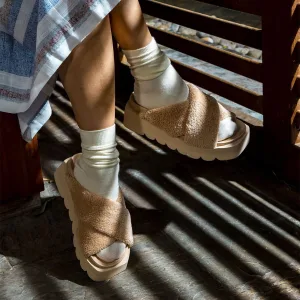 Dames muiltjes No Name July slap teddy