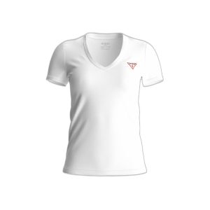 Dames-T-shirt met v-hals Guess Mini Triangle