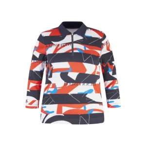 Rabe – Blauw Polo ritsje Blauw