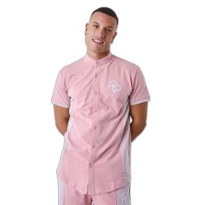 Tweekleurig overhemd met mao kraag Project X Paris