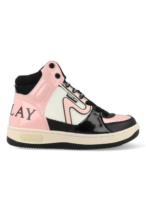 Replay Epic JR Mid Girl 7 JZ430020S-0746 Zwart / Wit / Roze-37 maat 37