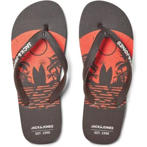 Jack & Jones Teenslipper heren jfwsurf print coffee bean