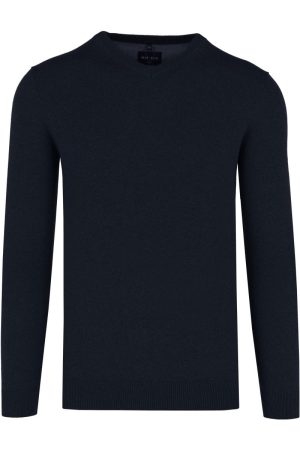 Marvelis Trui V-halsmarine, Effen