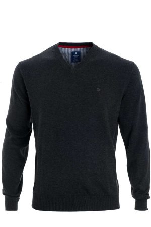 Redmond Trui V-halsantraciet, Effen