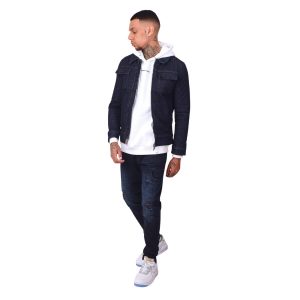 Rauw denim jack met rits Project X Paris