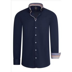 Rusty Neal heren overhemd marine 11026