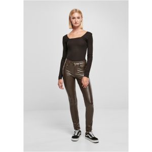 Damesbroek medium synthetisch leer Urban Classics