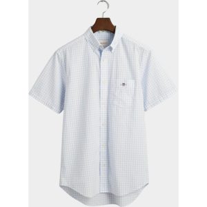 Gant Casual hemd korte mouw classic poplin gingham ss shir 3000121/455