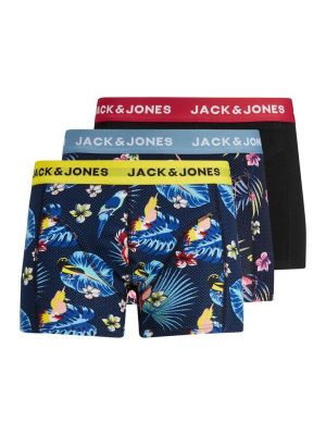 Jack & Jones Male Ondergoed Jacflower Bird Trunks 3 Pack Noos
